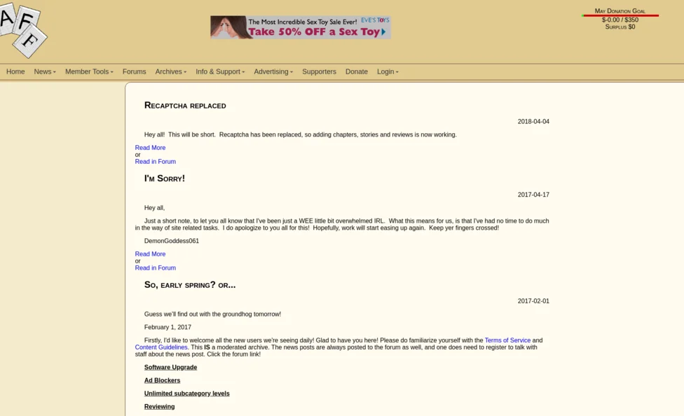 Adult-FanFiction screenshot