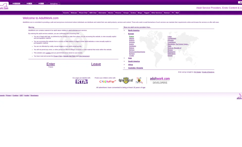 AdultWork screenshot