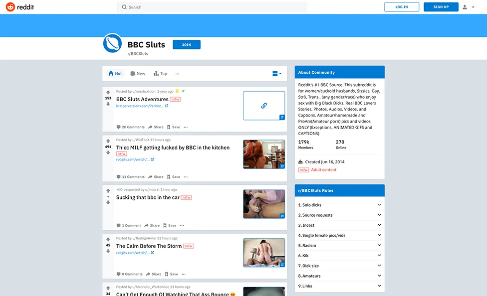 BBCSluts screenshot