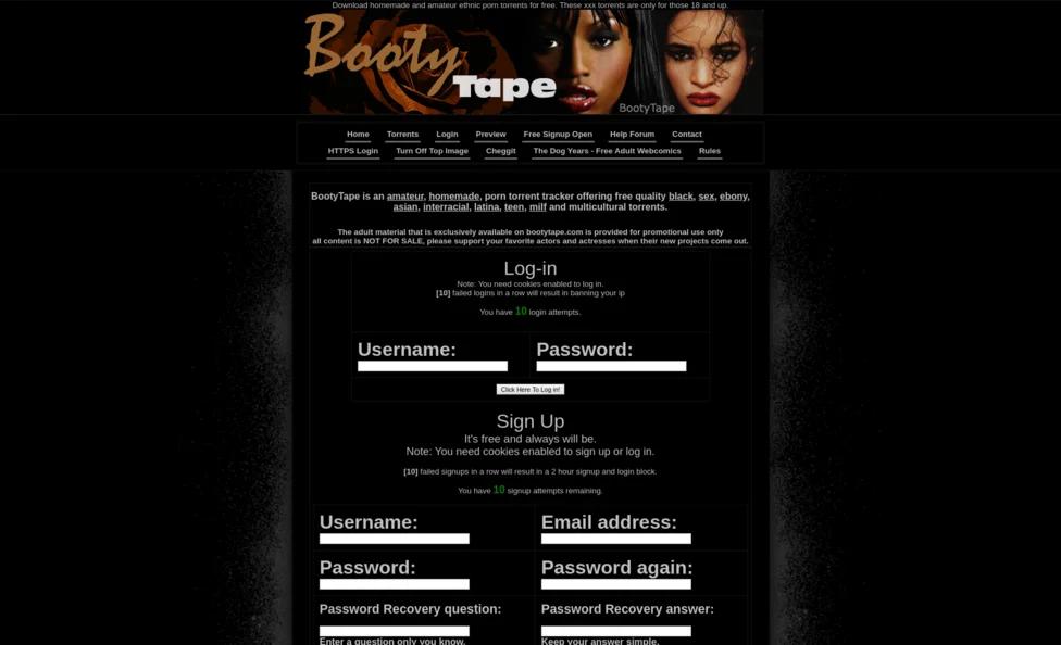 BootyTape screenshot