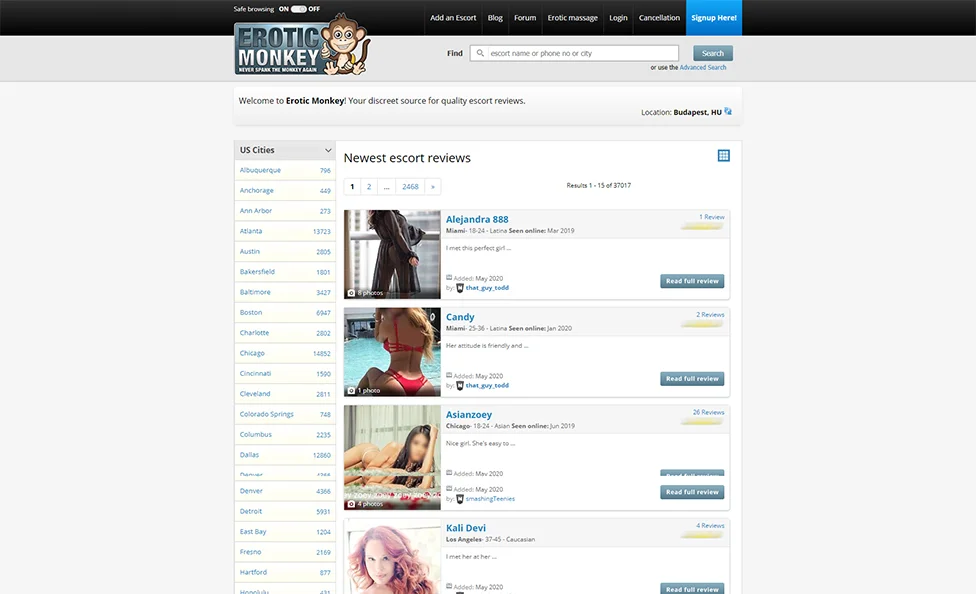 EroticMonkey screenshot