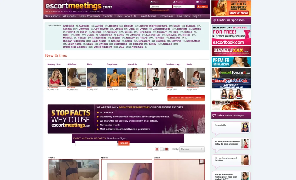 EscortMeetings screenshot