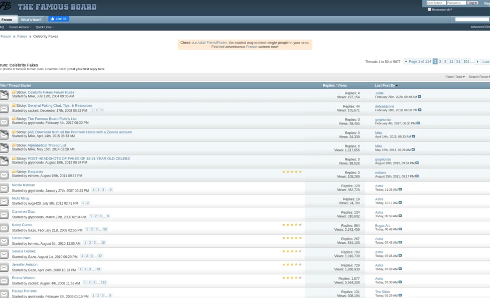 FamousBoard screenshot