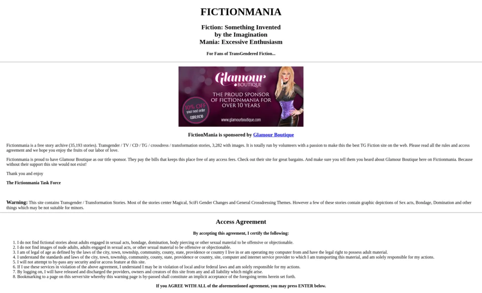 FictionMania screenshot