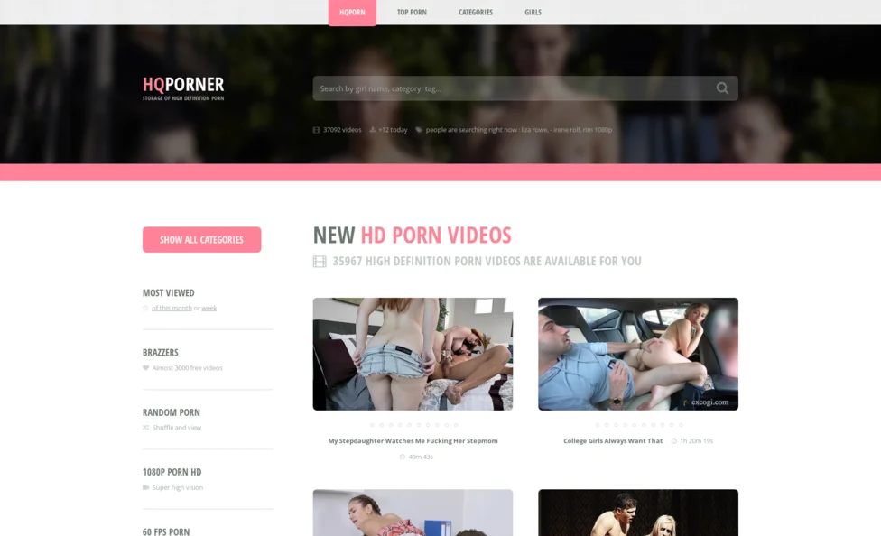 HQporner screenshot
