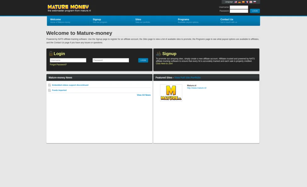 Mature Money screenshot