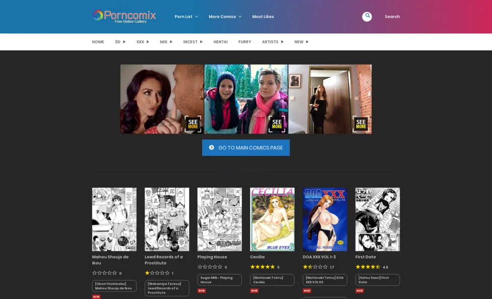 PornComixOnline screenshot