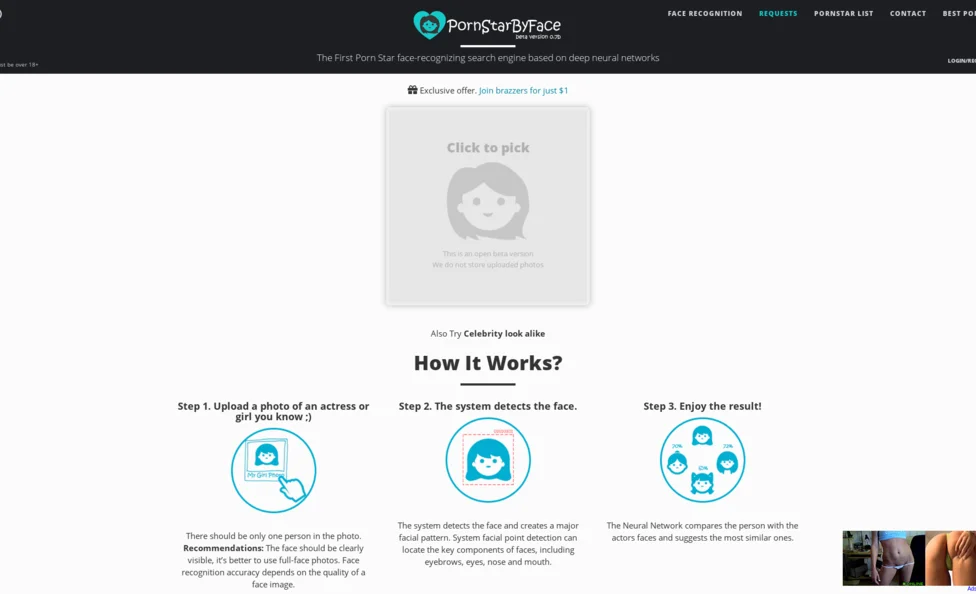 PornstarByFace screenshot