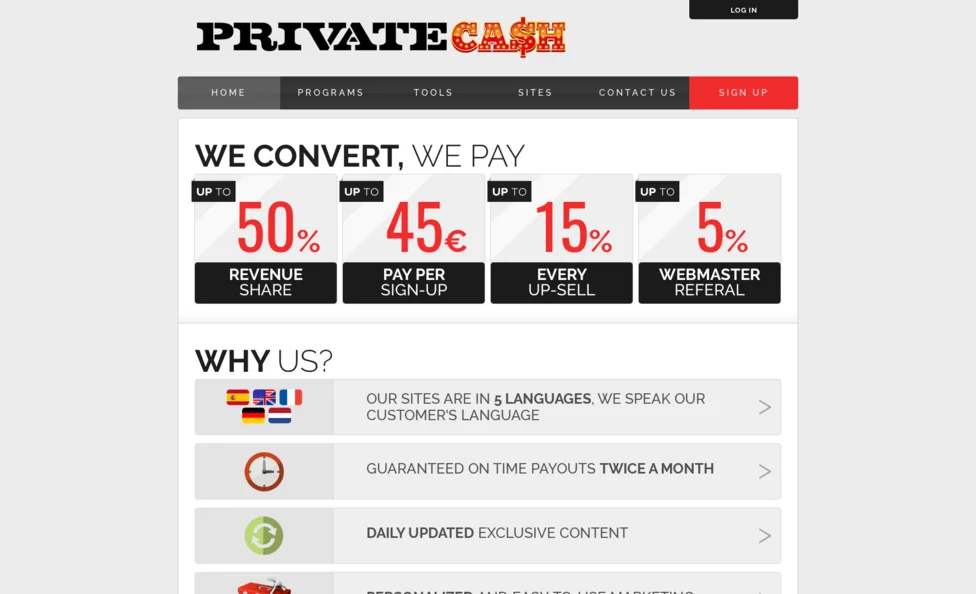 Privatecash screenshot