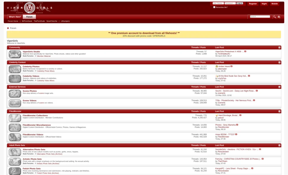 ViperGirls screenshot